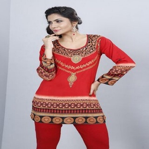 Latest Soft Indian Crep/Fancy <b>Kurti</b> /Ladies Top - Product Image 5