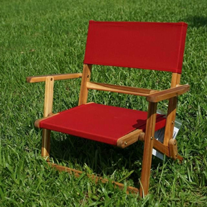 Chaise de jardin en teck d'acacia du Vietnam de qualité supérieure avec revêtement en tissu, mobilier d'extérieur, chaise de relaxation en bois de teck 412x560x900 mm - Product Image 1
