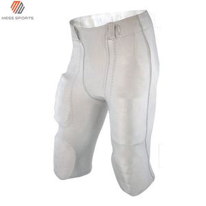Ensemble de maillot de football américain bleu personnalisé pour homme avec numéro 24, col en V, manches courtes, pantalon en mesh pour adultes - Product Image 3