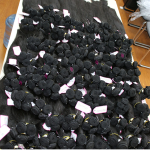 Paquetes de cabello Remy virgen de alta calidad, cutícula de cabello brasileño y vietnamita alineada y estilo ondulado, suministro al por mayor - Product Image 4