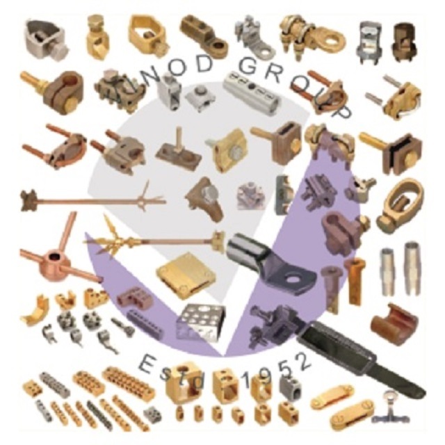 UL Rohs Certified COPPER CLAMPS 1000pcs IN;7903232 Electrical Earthing Grounding Wire Connectors Terminal Security Protection