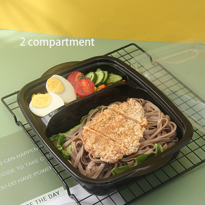 <span class=keywords><strong>Plateau</strong></span> en plastique Transparent pour salade, légumes, contenants transparents pour aliments, à emporter, vente en gros, récipients, 10 pièces - Product Image 6