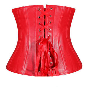 Womens Steel Boned Satin Overbust Waist Training Brocade <b>Corset</b> - Product Image 3