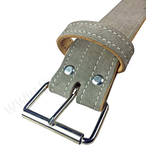 2021ทนทานยกน้ำหนักสีดำเข็มขัดหนังแท้ยกน้ำหนักออกกำลังกายยิมกลับสนับสนุนเข็มขัด - Product Image 4