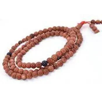 Gelang Buddha Manik-manik Mala Tibetan Manik-manik Manik Doa untuk Meditasi Kayu Sandalwood Juzu Pemasok Biksu Di India