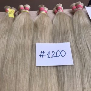 Extensiones de cabello humano de alta calidad, grado 12A, doble estiramiento, natural - Product Image 1