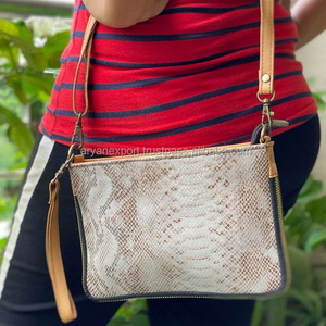 Sac à bandoulière en cuir véritable fait à la main, sac élégant, nouvelle collection - Product Image 1