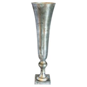 Jarrón de Flores de Metal de Diseño Artesanal, Elegante Estilo Indio, Centro de Mesa, Maceta de Piso para Bodas, Decoración Única, DISEÑOS ELEGANTES MV 156 Alto - Product Image 2