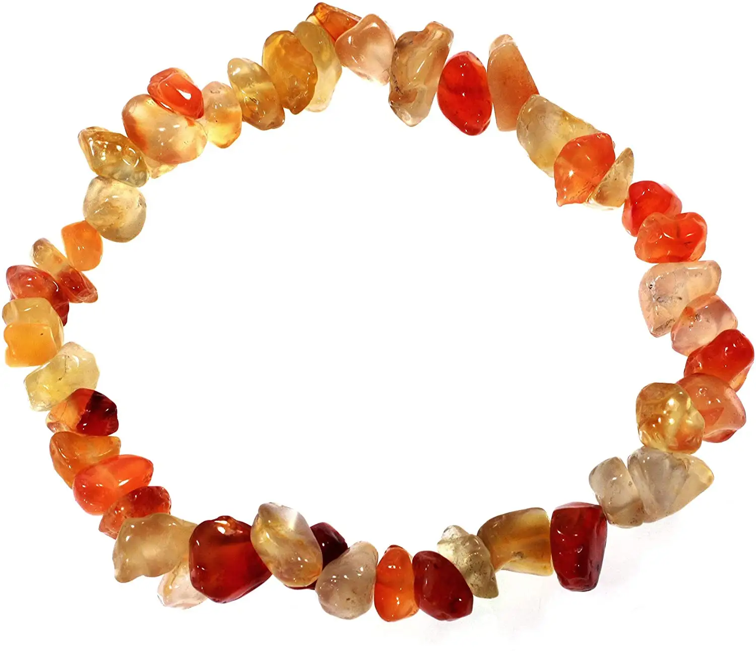 Bán Sỉ Vòng Tay Đá Dăm Carnelian Màu Đỏ Tự Nhiên Vòng Tay Đá Chip Mã Não Đỏ Tinh Thể Chữa Bệnh Bán Sỉ