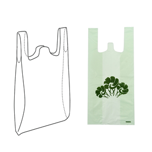Sac en plastique HDPE recyclable à soufflets latéraux avec fermeture thermosoudée pour le shopping - Prix abordable en gros - Product Image 1