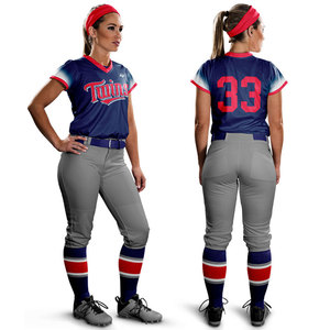 Camisetas de béisbol personalizadas OEM transpirables para mujer, venta al por mayor de camisetas de béisbol sublimadas baratas, uniforme de softbol. - Product Image 3