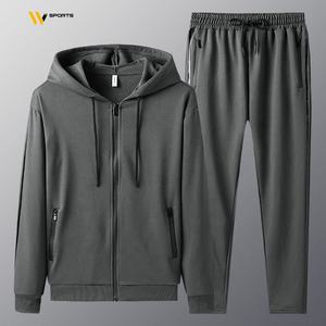 ชุดวอร์มผ้าฝ้าย100% กันลมสำหรับผู้ชายชุด2020ชุดวอร์มเสื้อและกางเกงสำหรับฤดูหนาว - Product Image 1