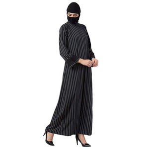 Abaya en Satin, soie, manches longues, pour femmes musulmanes, légères, nouveauté - Product Image 3