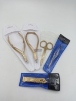 Pince à ongles plasma professionnelle, pour les cuticules, en acier inoxydable, or, meilleur prix, qualité, logo personnalisé, 1 pièce
