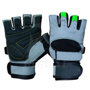 Gants d'entraînement unisexes en cuir/néoprène, design optimal, les plus vendus en 2024, vêtements de fitness - Product Image 1