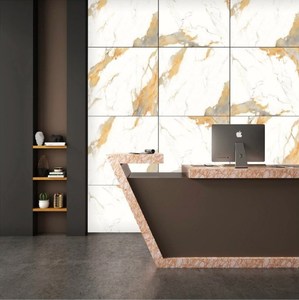 Terrazo gris hielo 120x120cm antideslizante e ignífugo azulejos de losa de porcelana pulida azulejo de piso de hotel de alta calidad producto AAA - Product Image 5