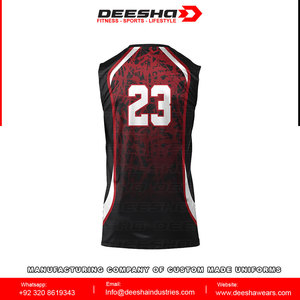 Maillot de volley-ball personnalisé réversible en polyester 100% unisexe, en gros, taille plus, manches courtes, blanc, sublimé - Product Image 3
