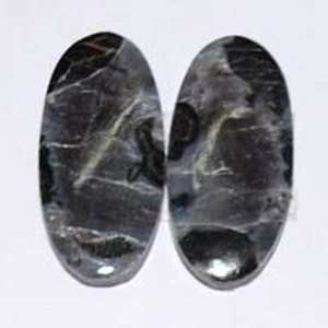 อัญมณี Gabrolite Cabochon คู่แบบธรรมชาติ,พลอยฟรีไซส์สำหรับทำเครื่องประดับ DIY คู่หิน - Product Image 1