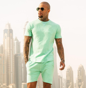 Men Summer Sport Hoodie and Short Set Hot Sale 100%Cotton T Shirt and Shorts - Product Image 6