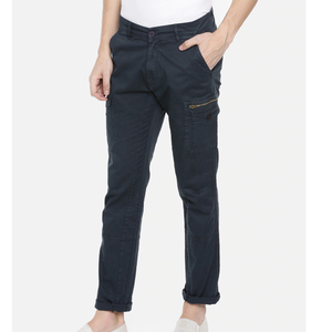 Men Side Pocket Wholesale Jogger Plain Cargo Pants In Cotton Jeans Fabric With Side Pockets - Product Image 2
