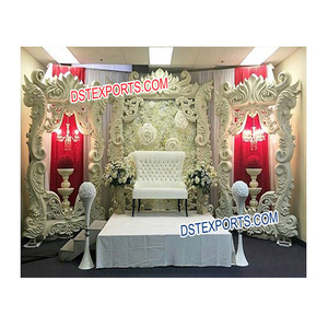 Cadre de décorations de fête et de mariage indien avec canapé, panneau plat d'arrière-plan pour mariage, dernière collection - Product Image 1