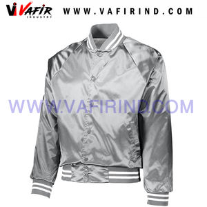 Blouson d'hiver en Satin pour hommes, personnalisé, vente en gros - Product Image 4