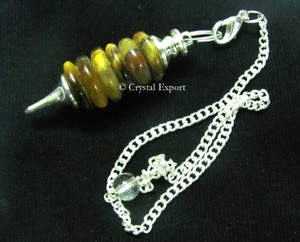 Proveedor de Péndulos de Disco de Ojo de Tigre: Péndulos de Disco de Ojo de Tigre en Venta - Product Image 1