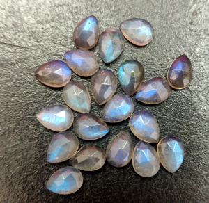 Rose en Labradorite naturelle bleue à facettes, bleue, à facettes, qualité supérieure, 3x5mm à 10x14mm - Product Image 6