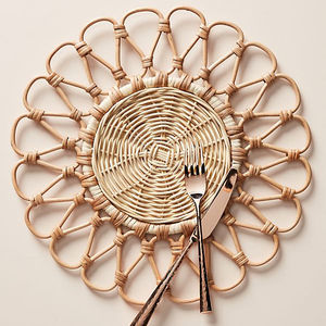 Napperon en rotin, tissé à la main, style naturel, Set pour décoration de Table - Product Image 4