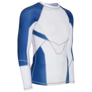 Protège-éruption MMA manches longues en polyester/nylon anti-bactérien et anti-UV de compression impression par sublimation de logo personnalisé transfert unisexe - Product Image 4