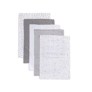 100% algodón orgánico muselina bebé babero eructo paño con patrón ultra suave de la mejor calidad Baberos personalizados para eructar bebé - Product Image 1