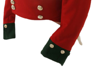 Manteau d'hiver double boutonnage de style Napoléonien 100% laine matelassé uniforme