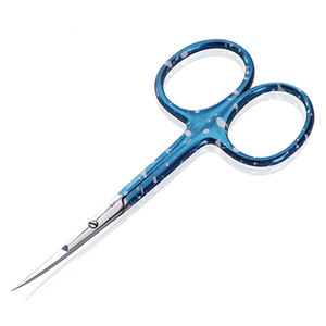 Tijeras para Cutículas de Manicura, Hoja Curva, para Diestros, Extra Afiladas, Duraderas, Tamaño 4 Pulgadas, Acabado Pulido Espejo Sostenible - Product Image 2