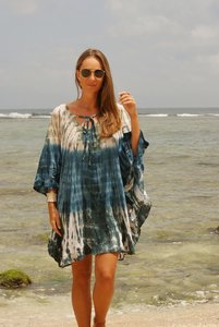 Vêtements d'été pour femmes Poncho Fabricants Inde Caftan à manches longues et col en V - Product Image 3