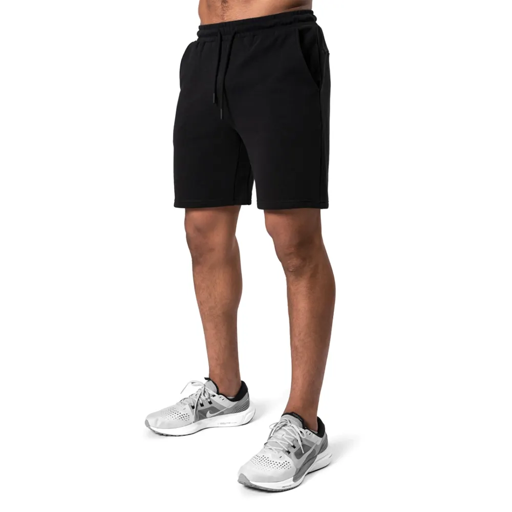 Men's 2022 Shorts Summer Sweat Gym Custom Shorts Polyester Sweat Workout Solid Black Men's Shorts At less Price