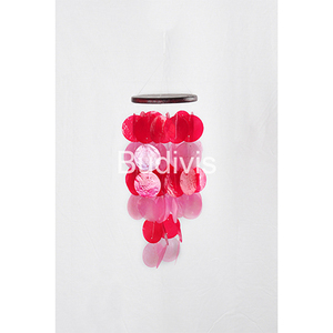 Campanas de viento Capiz personalizadas de Indonesia, decoración de fiesta temática de concha de mar para bodas y fiestas - Product Image 1