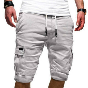 Short Cargo à cordon coulissant pour femmes, à poches multiples, pantalon de loisir, de travail, en coton, fabriqué au Pakistan, collection d'été - Product Image 1