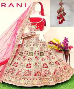 À la mode georgette broderie impression numérique travail lehenga choli avec dupatta fête porter prix de gros ethnique vêtement surat - Product Image 2