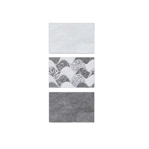 Carreaux muraux émaillés numériques décoratifs en céramique de couleur gris foncé 30x45cm - Product Image 1