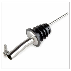 Verseur de vin et aérateur en acier inoxydable Verseur de liqueur en métal avec couvercle - Product Image 5