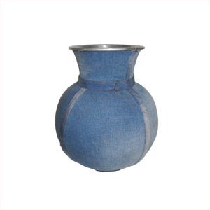 <b>Set</b> of Three Home Decor Metal Flower <b>Vases</b> and Pitcher Restaurant Garden Aluminium <b>Vase</b> for Decorating Tabletop - Product Image 2