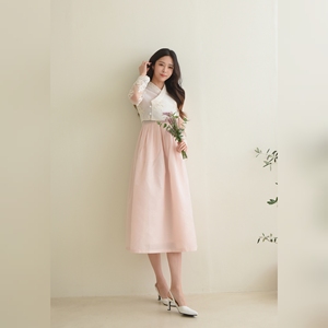 2021 Premium splendide donne signore indossano abiti coreani Hanbok vestito Casual morbido texture un pezzo nuovo Design - Product Image 5