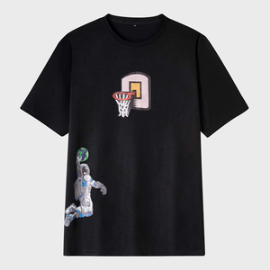 เสื้อยืดผู้ชายสไตล์ใหม่เสื้อยืดผู้ชายพิมพ์ลายโลโก้ได้ตามต้องการแห้งเร็วระบายอากาศ - Product Image 4