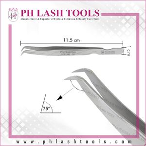 Pinzas para extensión de pestañas, Base de corte de acero inoxidable genuino, Color opaco, pinzas para pestañas, embalaje especial - Product Image 5