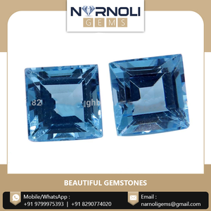 Par de Topacio Azul facetado superventas de 2 piezas semipreciosas 7,09 quilates hermosa piedra preciosa con tamaño personalizado disponible - Product Image 3