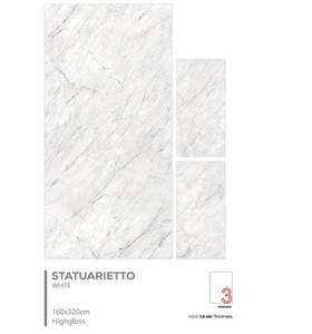 Carreaux de dalle de porcelaine AAA de qualité 160x320cm à faible entretien anti-casse brique réfractaire de style design moderne au prix de gros - Product Image 6