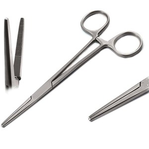 Pinzas Hemostáticas Kelly de 14 cm, Rectas, de Acero Inoxidable, Pinzas Quirúrgicas Manuales de Uso General - Product Image 6