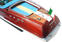 Super Riva Lamborghini, modelo de lancha rápida, modelo de barco de estilo náutico de madera pintado a mano