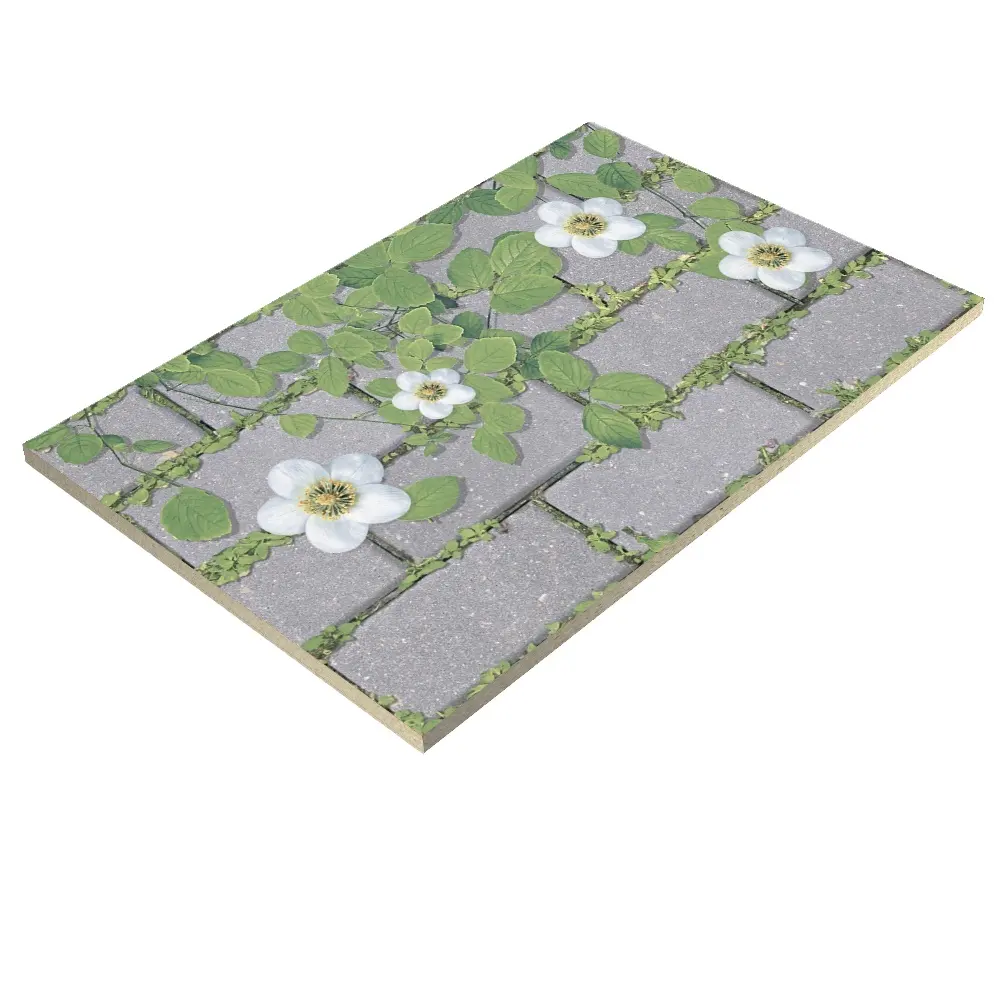 壁に本物の花のような最高のデザイン、外部3Dセラミック壁タイル300x450mmインドのセラミックタイル工場から