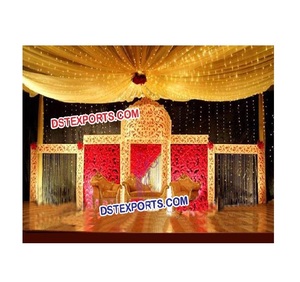 Panel de Fondo Tallado para Escenario de Boda, Marcos de Fibra para Bodas, Fabricante de Marcos con Estilo Asiático para Bodas, Paneles de Marco para Australia - Product Image 1